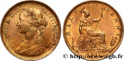 ROYAUME-UNI 1/2 Penny 1891 