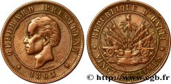 HAÏTI 20 Centimes République d’Haiti emblème / président Geffrard 1863 Heaton