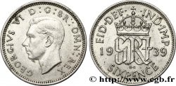 UNITED KINGDOM 6 Pence Georges VI / monograme GRI 1939 