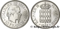 MONACO 10 Francs Charles III / écu couronné 1966 Paris