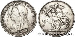 ROYAUME-UNI 1 Crown Victoria “old Head” / St Georges terrassant le dragon, an LIX 1895 