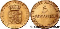 ITALY - PARMA AND PIACENZA 5 Centesimi Marie-Louise, Duchesse de Parme 1830 Milan XF 