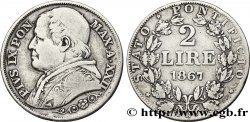 VATICAN ET ÉTATS PONTIFICAUX 2 Lire Pie IX an XXII 1867 