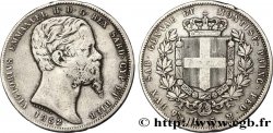 ITALY - KINGDOM OF SARDINIA 5 Lire Victor Emmanuel II 1852 Gênes