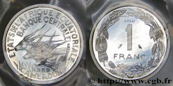 EQUATORIAL AFRICAN STATES Essai de 1 Franc antilopes 1969 
