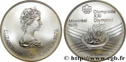 CANADA 5 Dollars JO Montréal 1976 flamme olympique / Elisabeth II 1976 