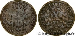 PORTUGAL 10 Réis frappe au nom de Jean V (Joao) 1737 