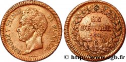 MONACO 1 Décime Honoré V 1838 Monaco TTB+ 
