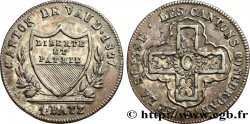 SWITZERLAND - CANTON OF VAUD 1 Batzen 1827 Lausanne XF 