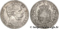 ITALIE 5 Lire Humbert Ier 1879 Rome
