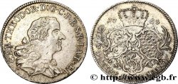 GERMANIA - PALATINATO 1/4  Konventionthaler Charles Théodore IV / armes 1765 