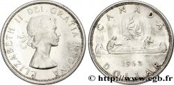 CANADA 1 Dollar Elisabeth II canoe 1962 