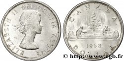 CANADA 1 Dollar Elisabeth II canoe 1962 