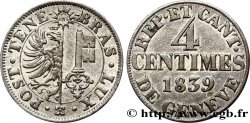 SVIZZERA - REPUBBLICA DE GINEVRA 4 Centimes - Canton de Genève 1839 