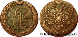 RUSSIE 5 Kopecks Catherine II 1789 Ekaterinbourg TB 