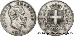 ITALIE 5 Lire Victor Emmanuel II 1872 Milan