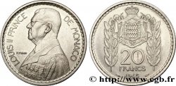 MONACO Essai de 20 Francs Louis II 1945 Paris