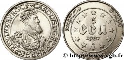 BELGIQUE 5 Ecu Charles Quint 1987 