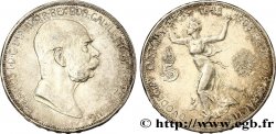 AUSTRIA 5 Corona 60e anniversaire du règne de François-Joseph Ier  1908 