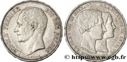 BELGIO 5 Francs mariage du Duc et de la Duchesse de Brabant 1853 