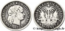 HAITI 10 Centimes emblème “Liberté créole” de Roty 1882 Paris