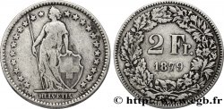 SVIZZERA  2 Francs Helvetia 1879 Berne - B
