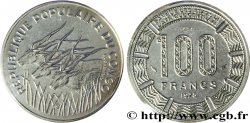 CONGO (RÉPUBLIQUE) Essai de 100 Francs type “BCEAC”, antilopes 1975 Paris