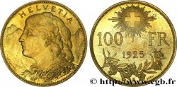 SUISSE Essai de 100 Francs &nbsp;Vreneli&nbsp; 1925 Berne - B FDC 