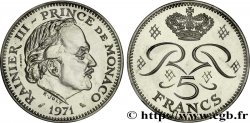 MONACO Essai de 5 Francs Rainier III 1971 Paris