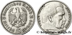 DEUTSCHLAND 5 Reichsmark Maréchal Paul von Hindenburg 1935 Hambourg - J