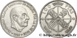 ESPAGNE 100 Pesetas Francisco Franco (1968 dans les étoiles) 1966 