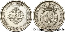 INDE PORTUGAISE 1 Escudo emblème du Portugal / emblème de l’État portugais de l&nbsp;Inde 1959 