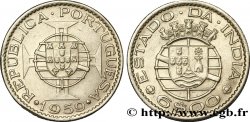 INDIA PORTUGUESA 6 Escudos emblème du Portugal / emblème de l’État portugais de l Inde 1959 