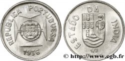 PORTUGUESE INDIA 1/2 Roupie République Portugaise /  1936 