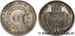 BRASILE 500 Reis Empereur Pierre II 1862 