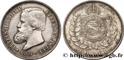 BRAZIL 500 Reis Empereur Pierre II 1889 