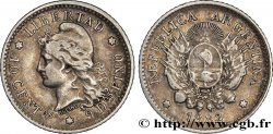 ARGENTINA 10 Centavos emblème / “Liberté” 1882 