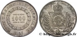 BRASILIEN 1000 Reis Empereur Pierre II 1856 