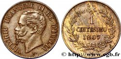 ITALY 1 Centesimo Victor Emmanuel II 1867 Milan - M