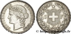 SCHWEIZ 5 Francs Helvetia buste 1908 Berne - B