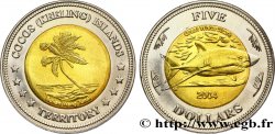 ISLAS COCOS (KEELING) 5 Dollars cocotier / grand requin blanc 2004 