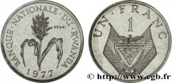 RWANDA Essai de 1 Franc 1977 Paris