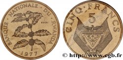 RWANDA Essai de 5 Francs 1977 Paris