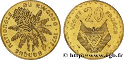 RWANDA Essai de 20 Francs bananier 1977 Paris