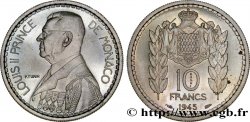 MONACO - PRINCIPAUTÉ DE MONACO - LOUIS II Essai de 10 Francs Turin 1945 Paris SPL 