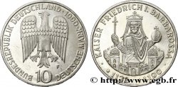 GERMANY 10 Mark aigle héraldique / 800e anniversaire de la mort de Frédéric Barberousse 1990 Stuttgart
