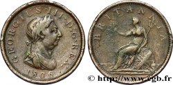 UNITED KINGDOM 1 Penny Georges III tête laurée 1806 Soho