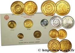 YOUGOSLAVIE Série 6 monnaies 1965 