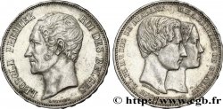 BELGIUM 5 Francs mariage du Duc et de la Duchesse de Brabant 1853 