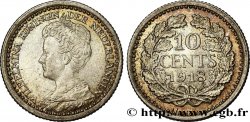 PAíSES BAJOS 10 Cents Reine Wilhelmina 1918 Utrecht